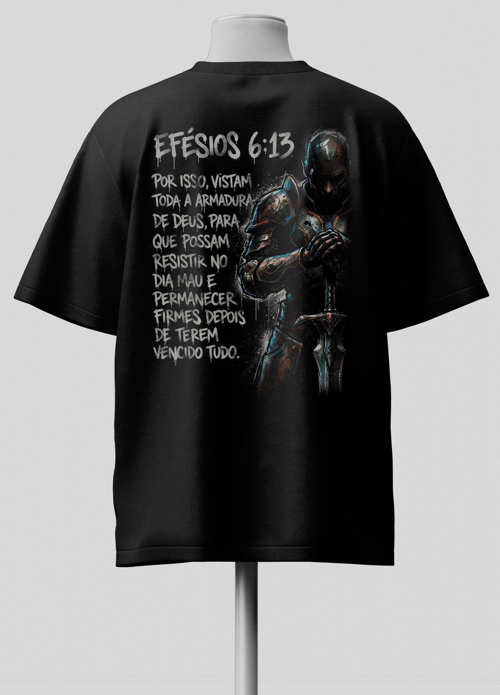 Efésios 6.13 - Oversized Preta Premium