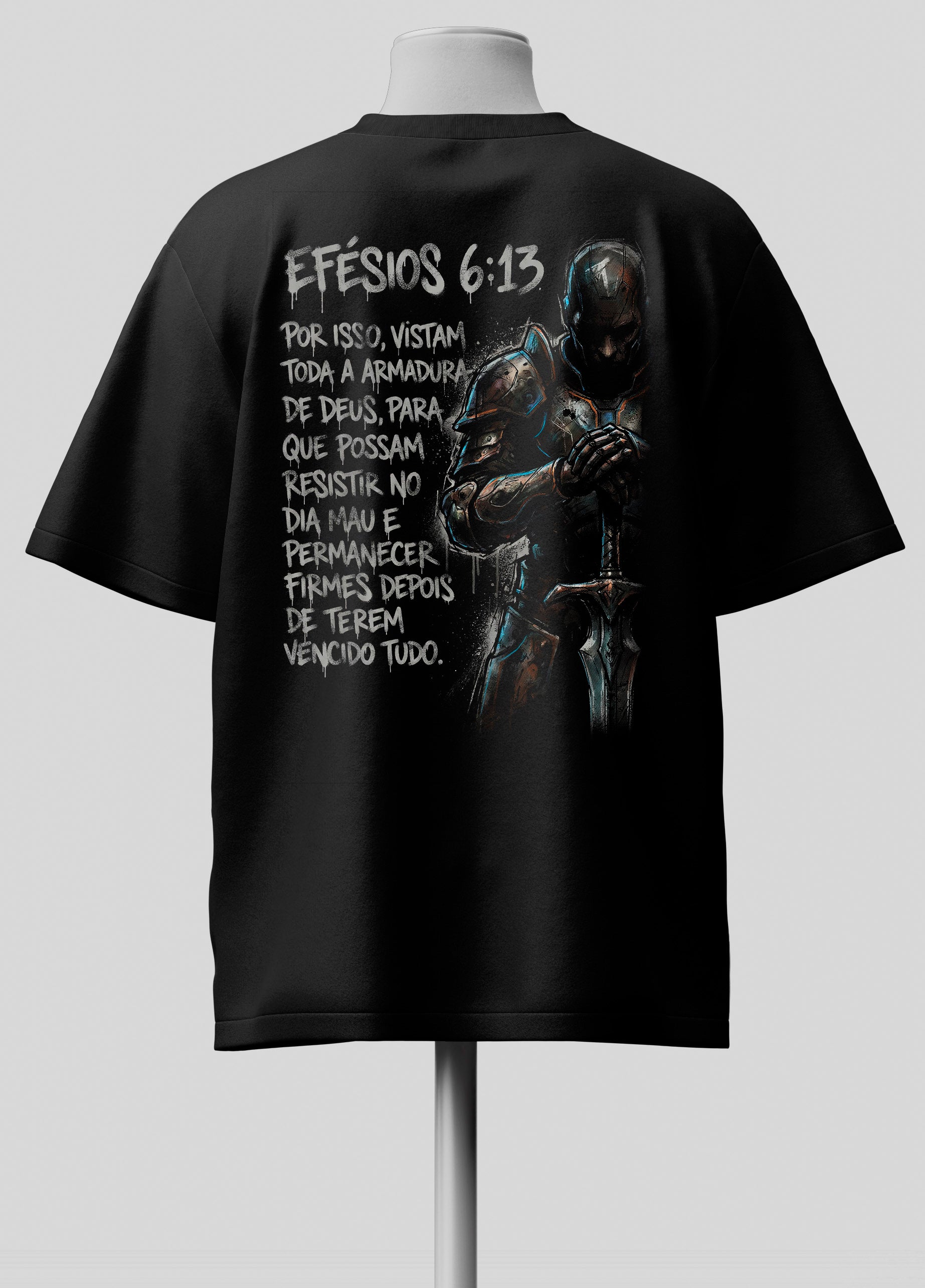Efésios 6.13 - Oversized Preta Premium
