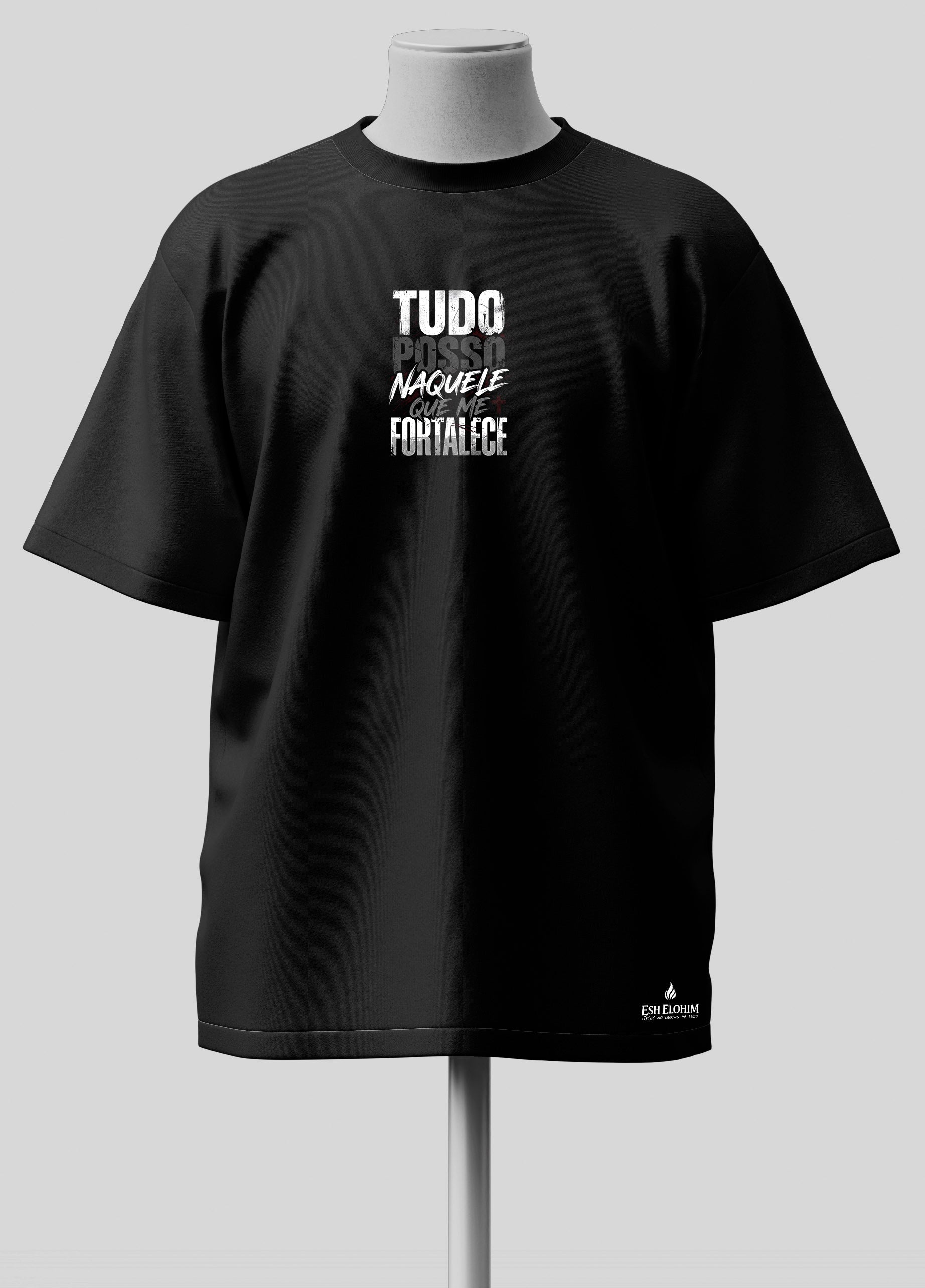 Tudo Posso - Oversized Preta Premium