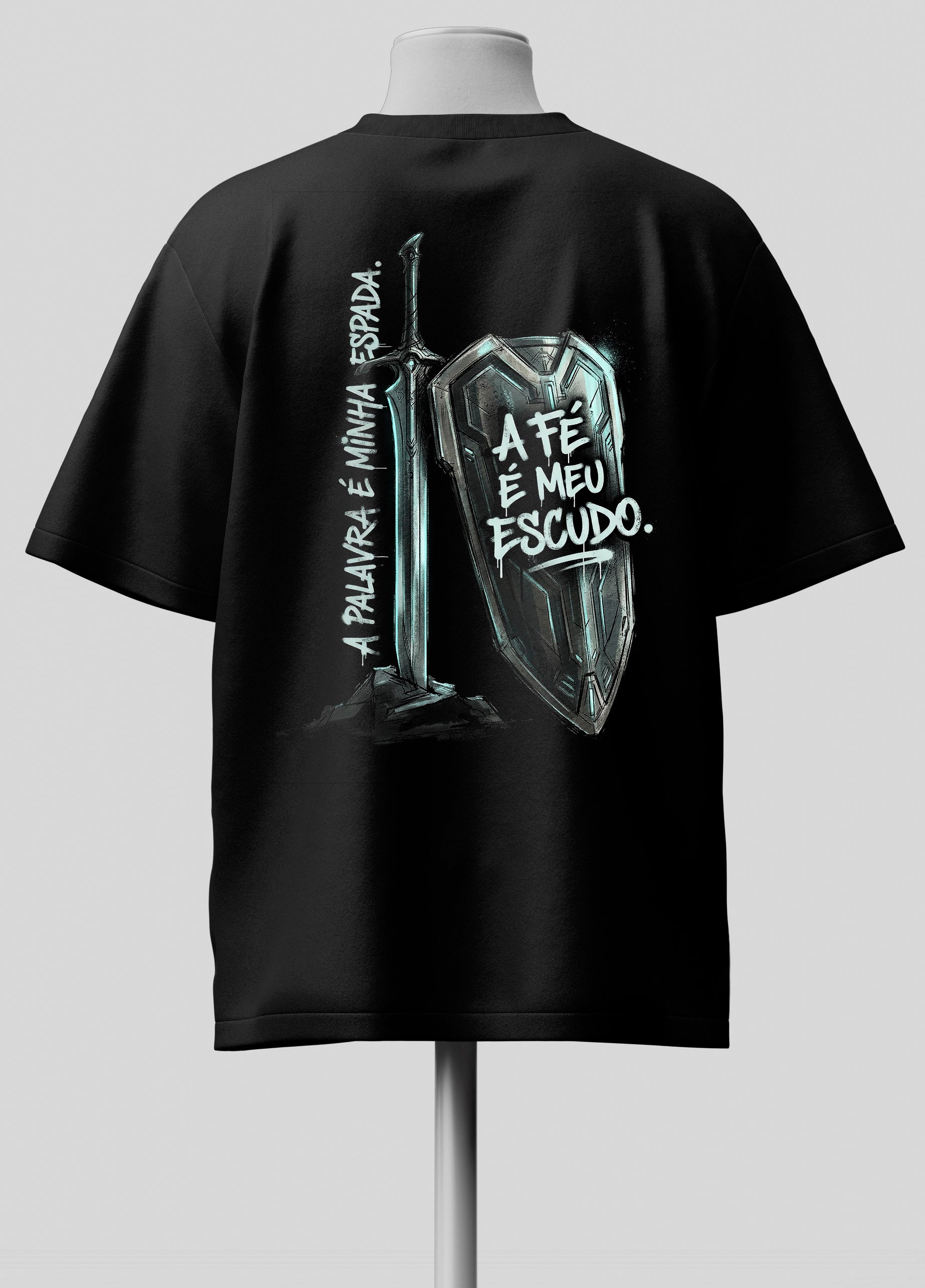 Espada e Escudo - Jonas 1.17 - Oversized Preta Premium (Cópia)