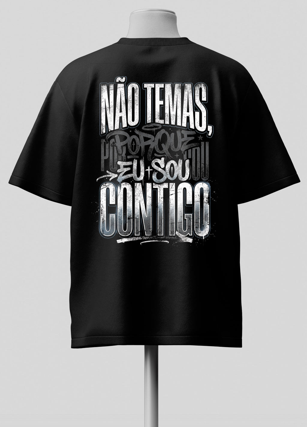 Não Temas - Oversized Preta Premium