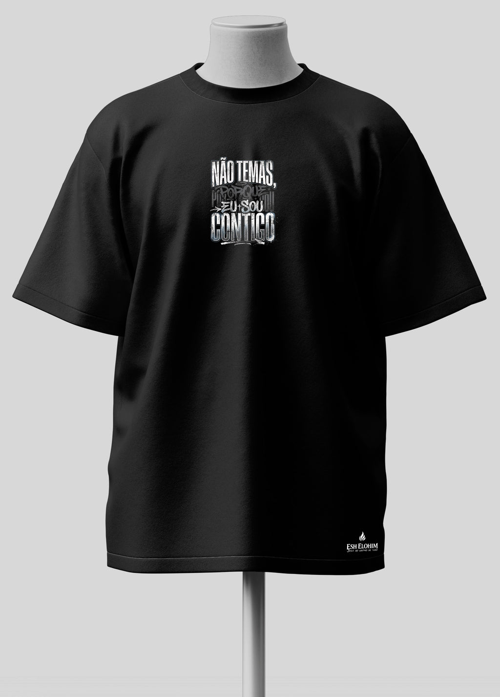 Não Temas - Oversized Preta Premium
