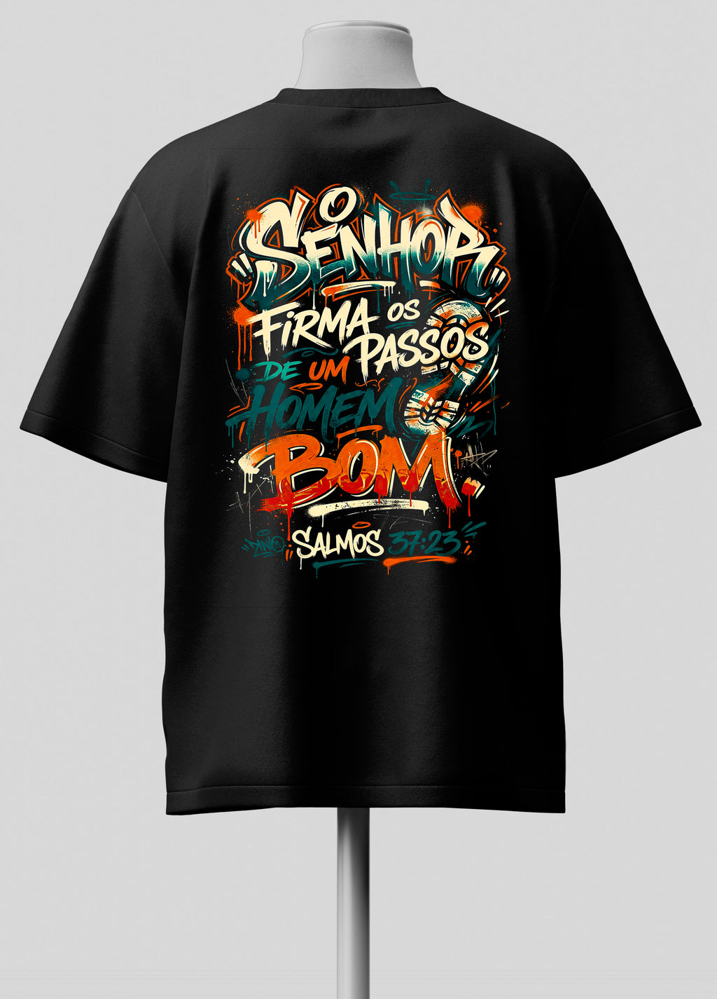 Passos Firmes - Oversized Preta Premium