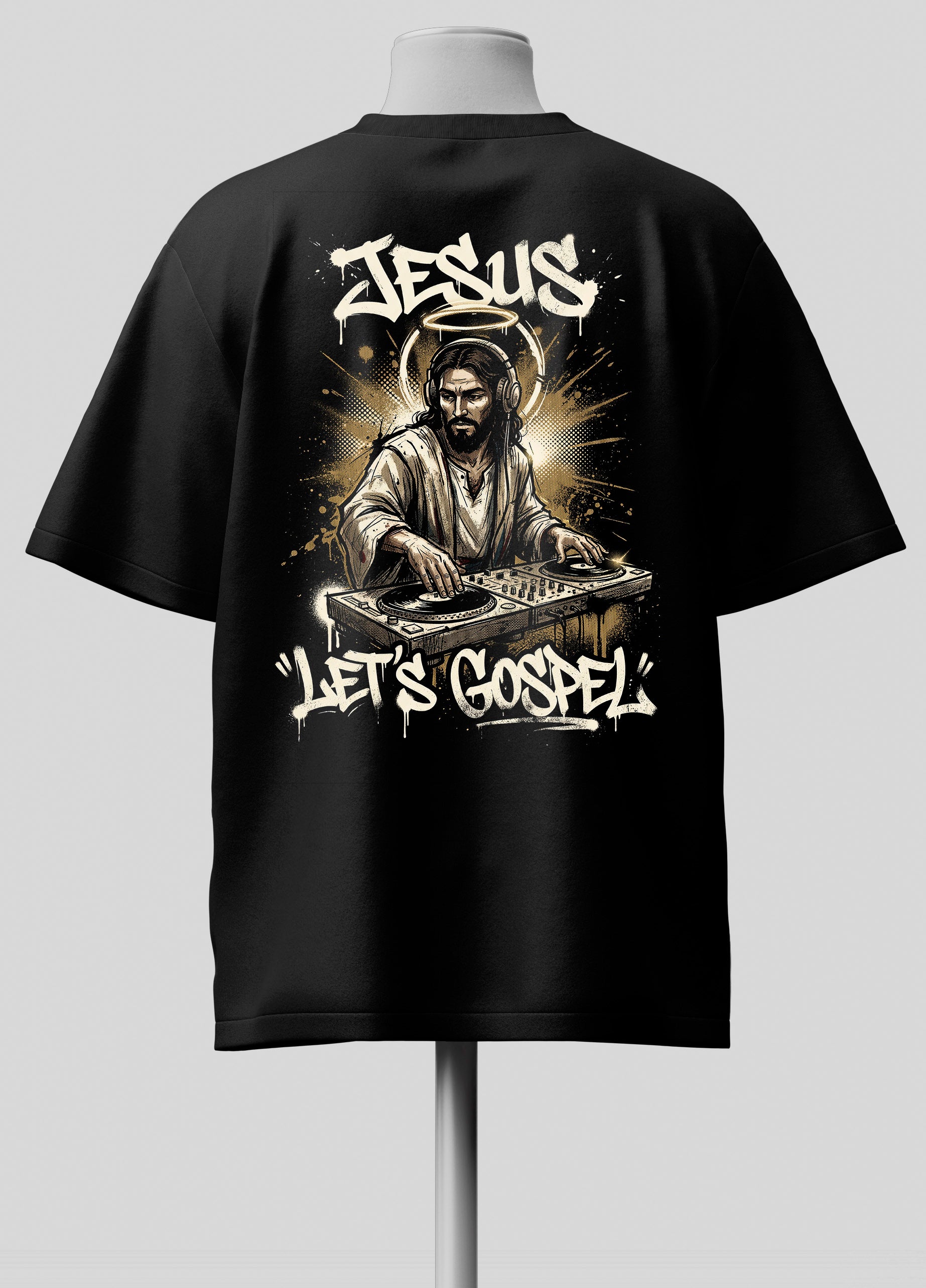 Jesus Let´s Gospel - Oversized Preta Premium