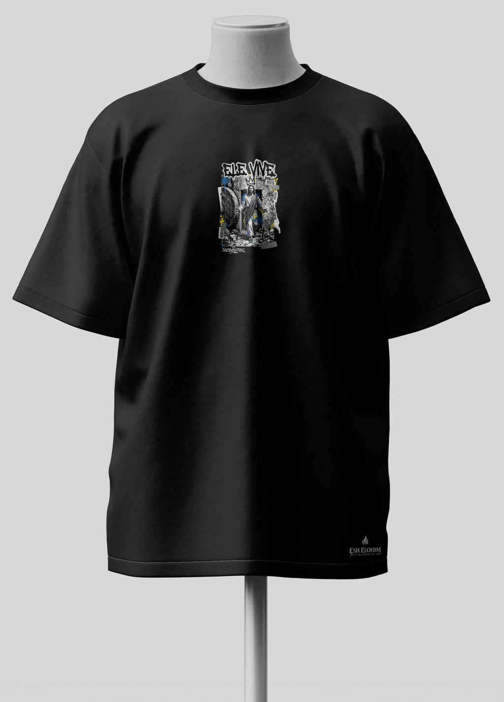 Mateus 28.6 - Ele Vive - Oversized Preta Premium