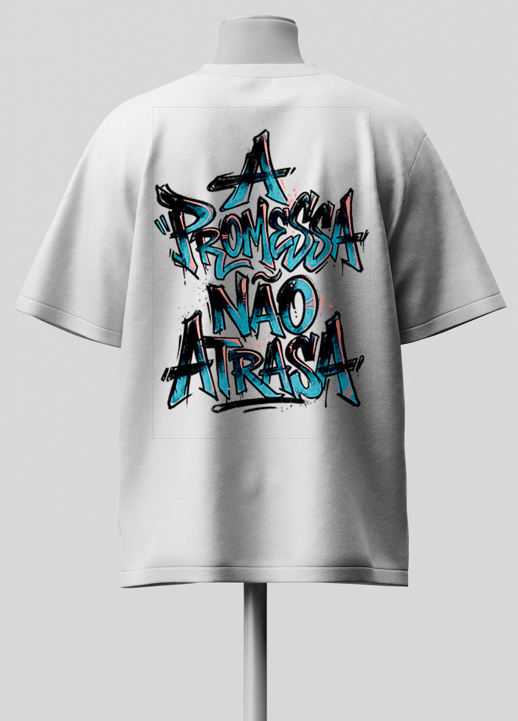 A Promessa não Atrasa - Oversized Branca Premium