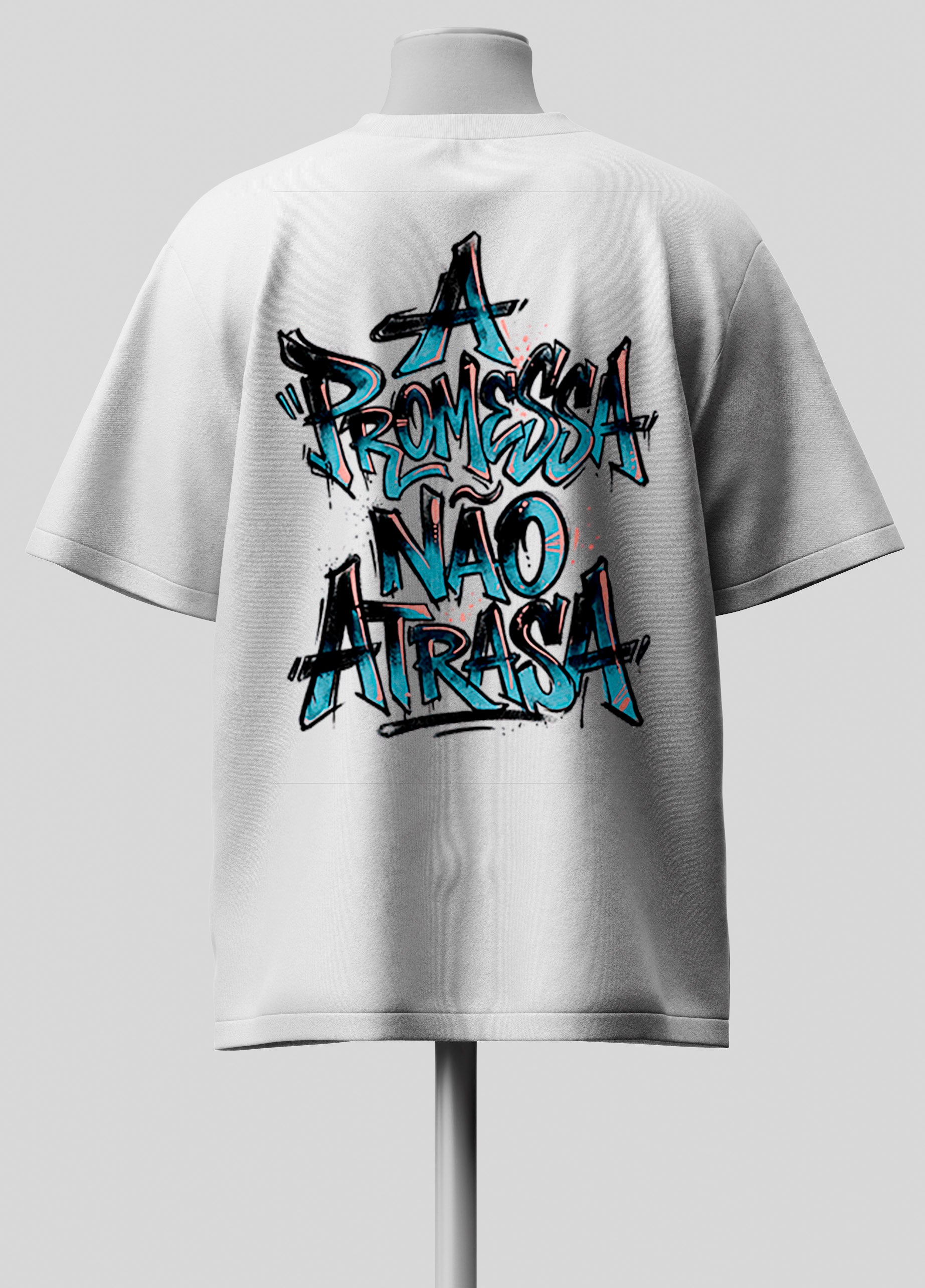 A Promessa não Atrasa - Oversized Branca Premium