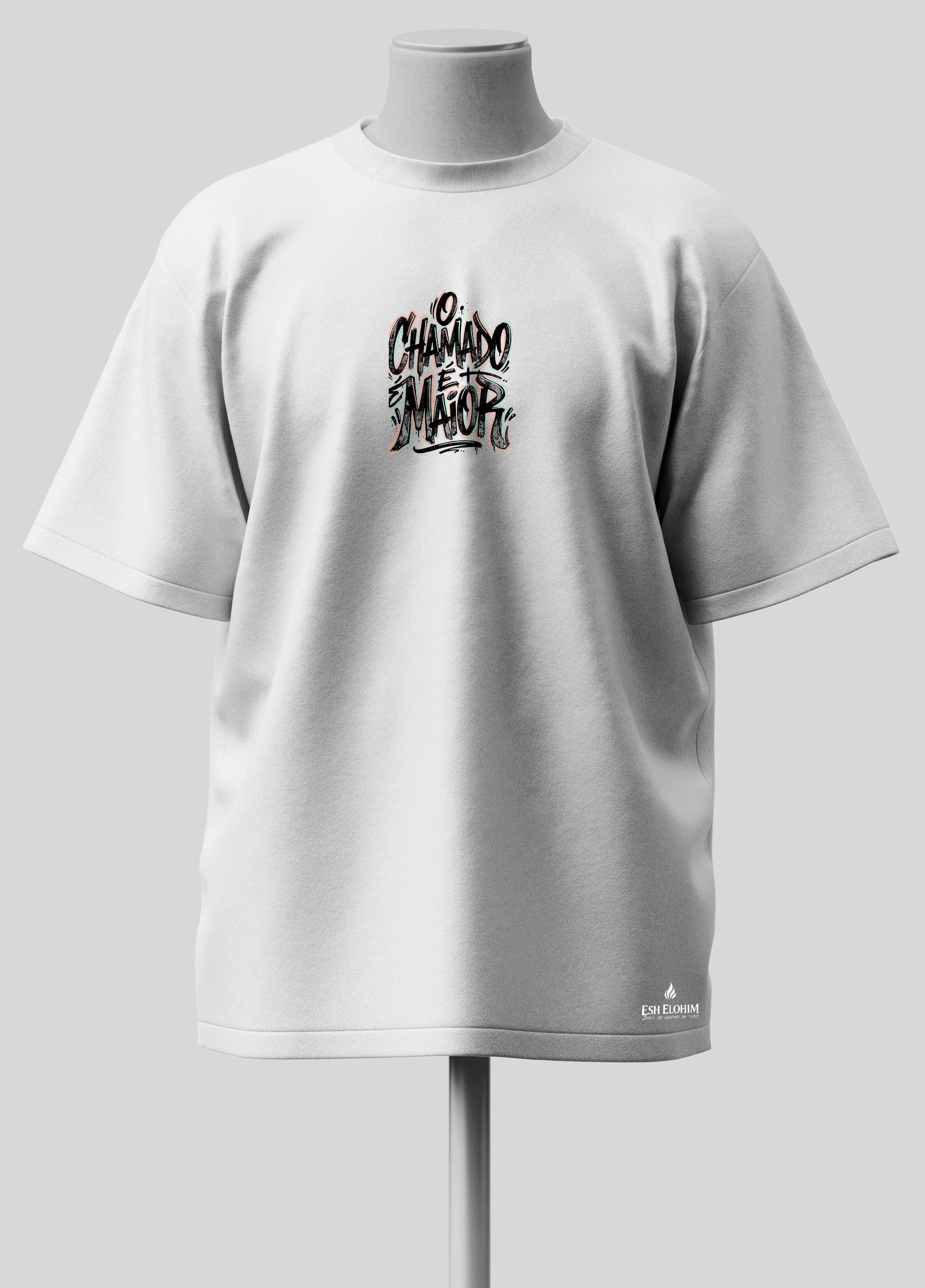 O Chamado é Maior - Oversized Branca Premium