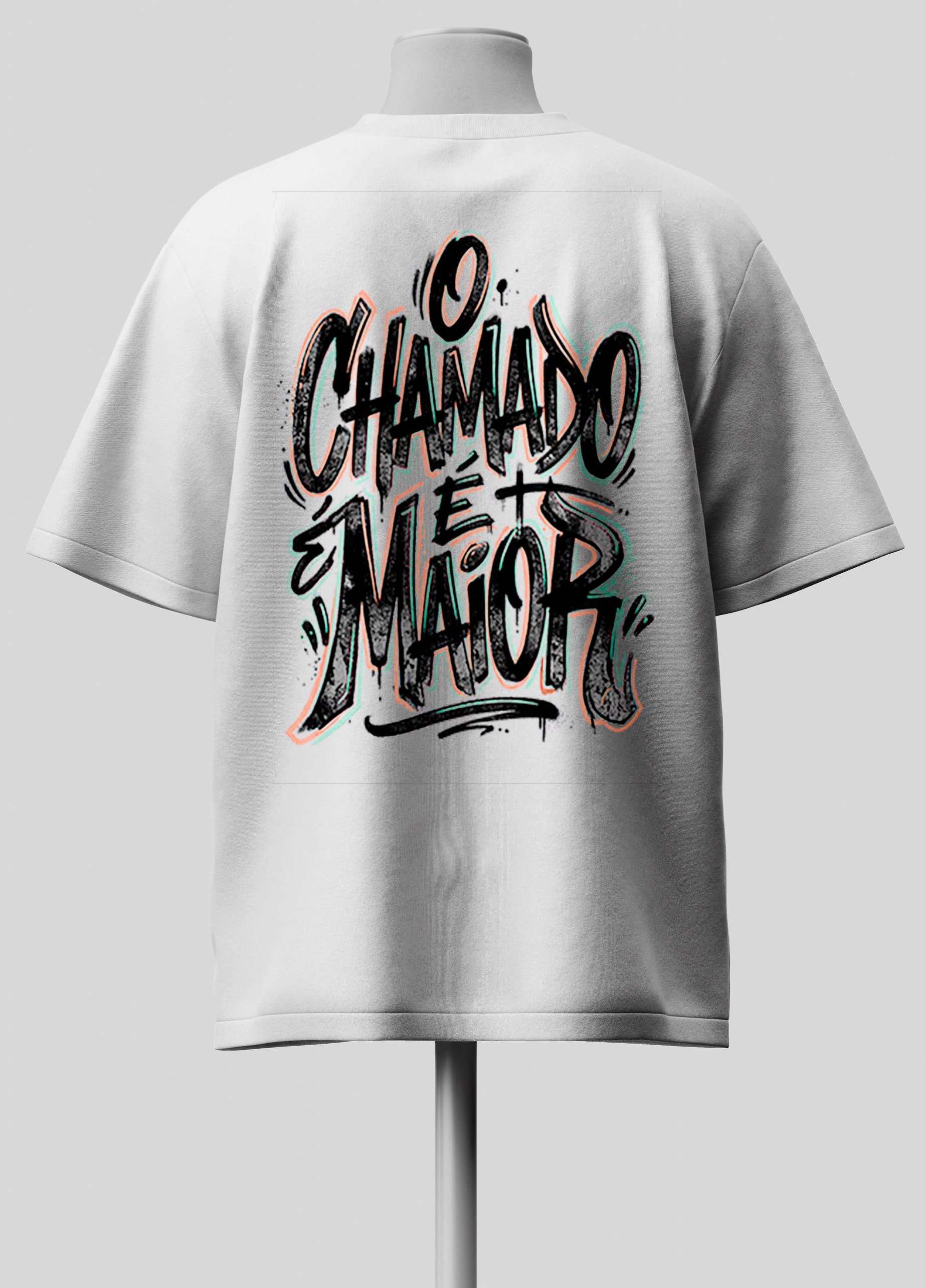 O Chamado é Maior - Oversized Branca Premium