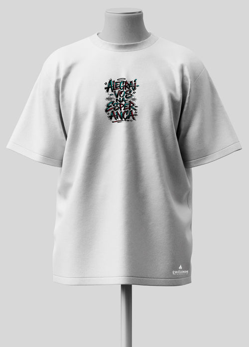 Alegrai-nos na Esperança - Oversized Branca Premium