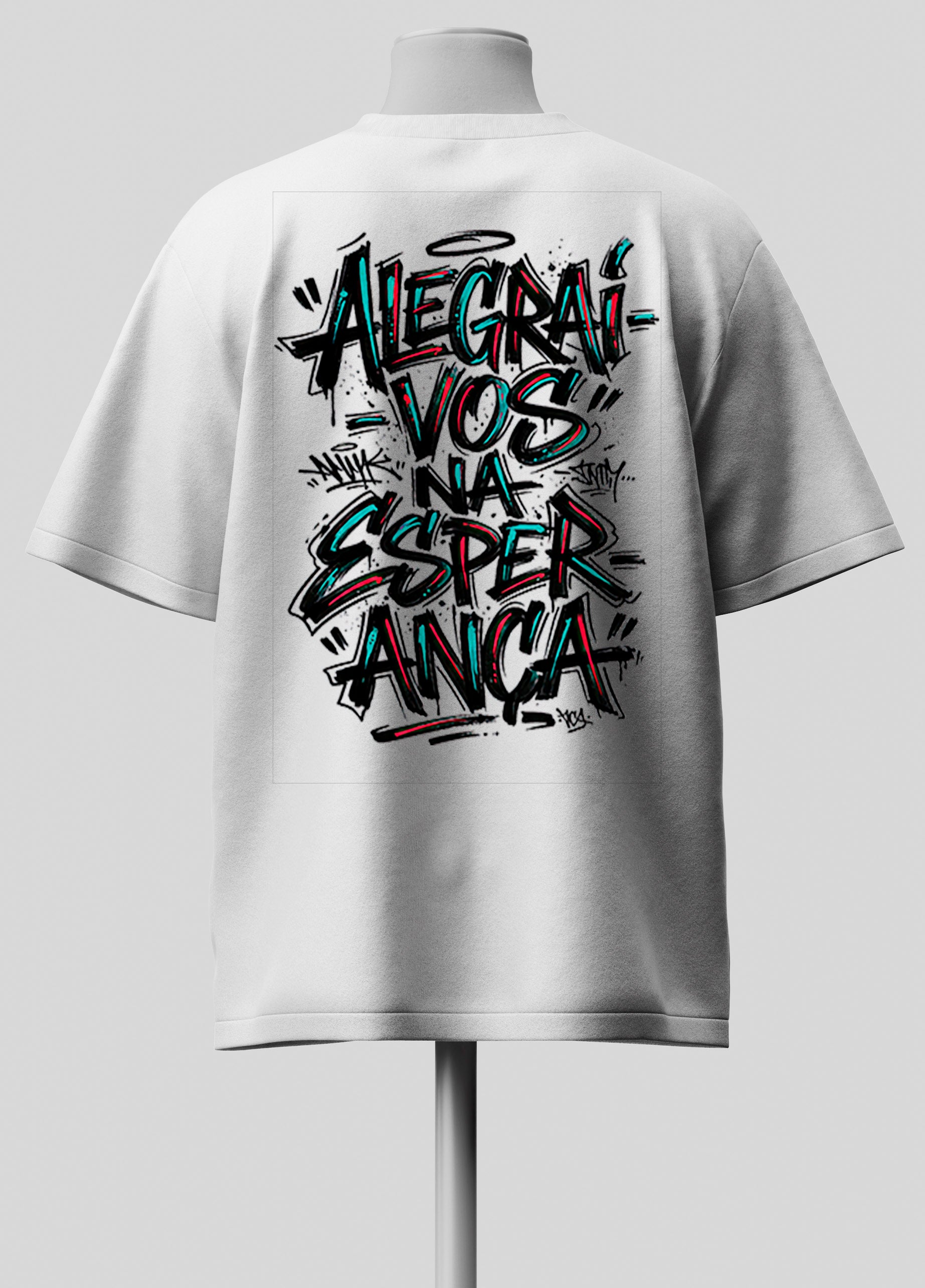 Alegrai-nos na Esperança - Oversized Branca Premium