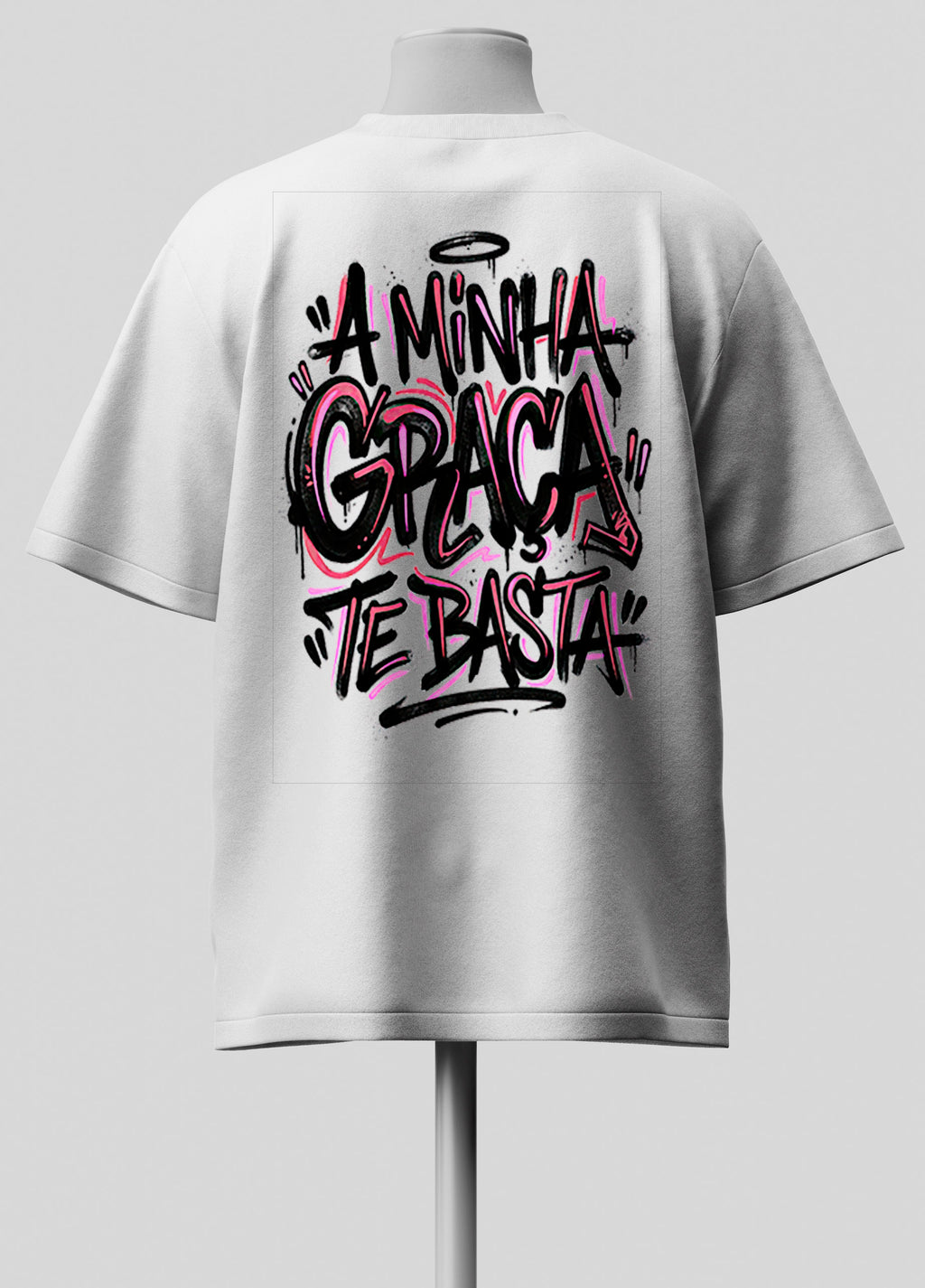 A Minha Graça te Basta - Oversized Branca Premium
