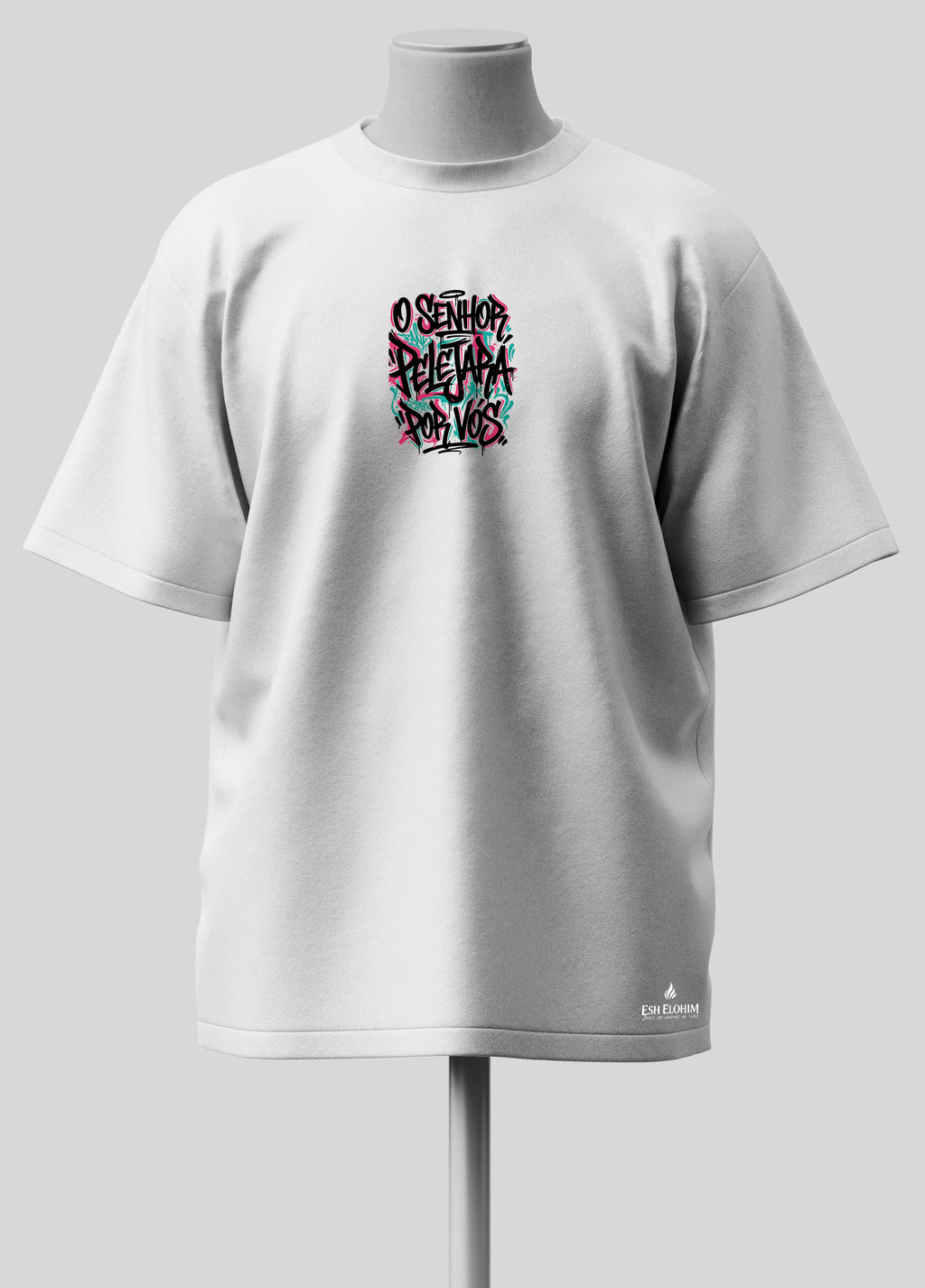 O Senhor Pelejará por Vós - Oversized Branca Premium