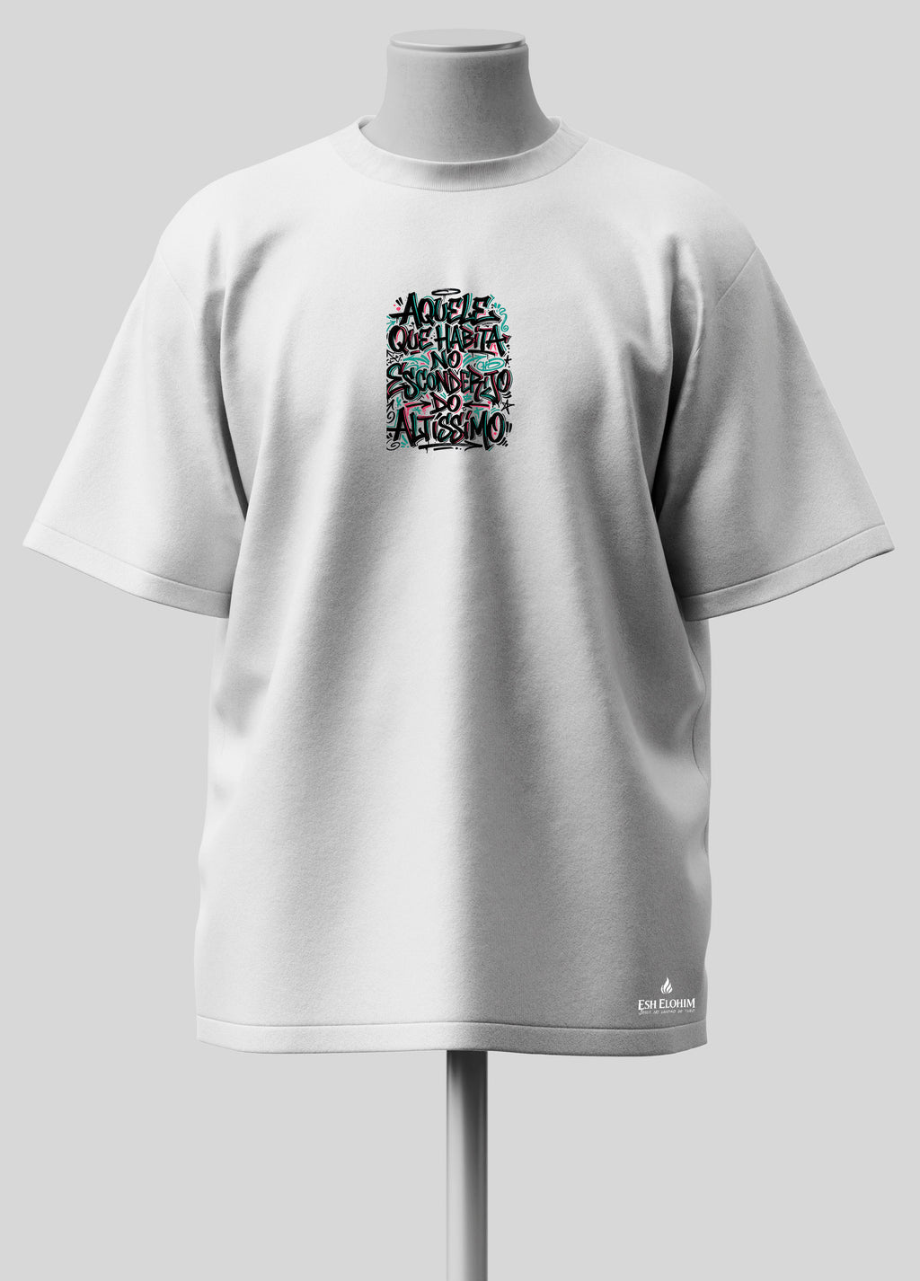 Aquele que Habita.... - Oversized Branca Premium