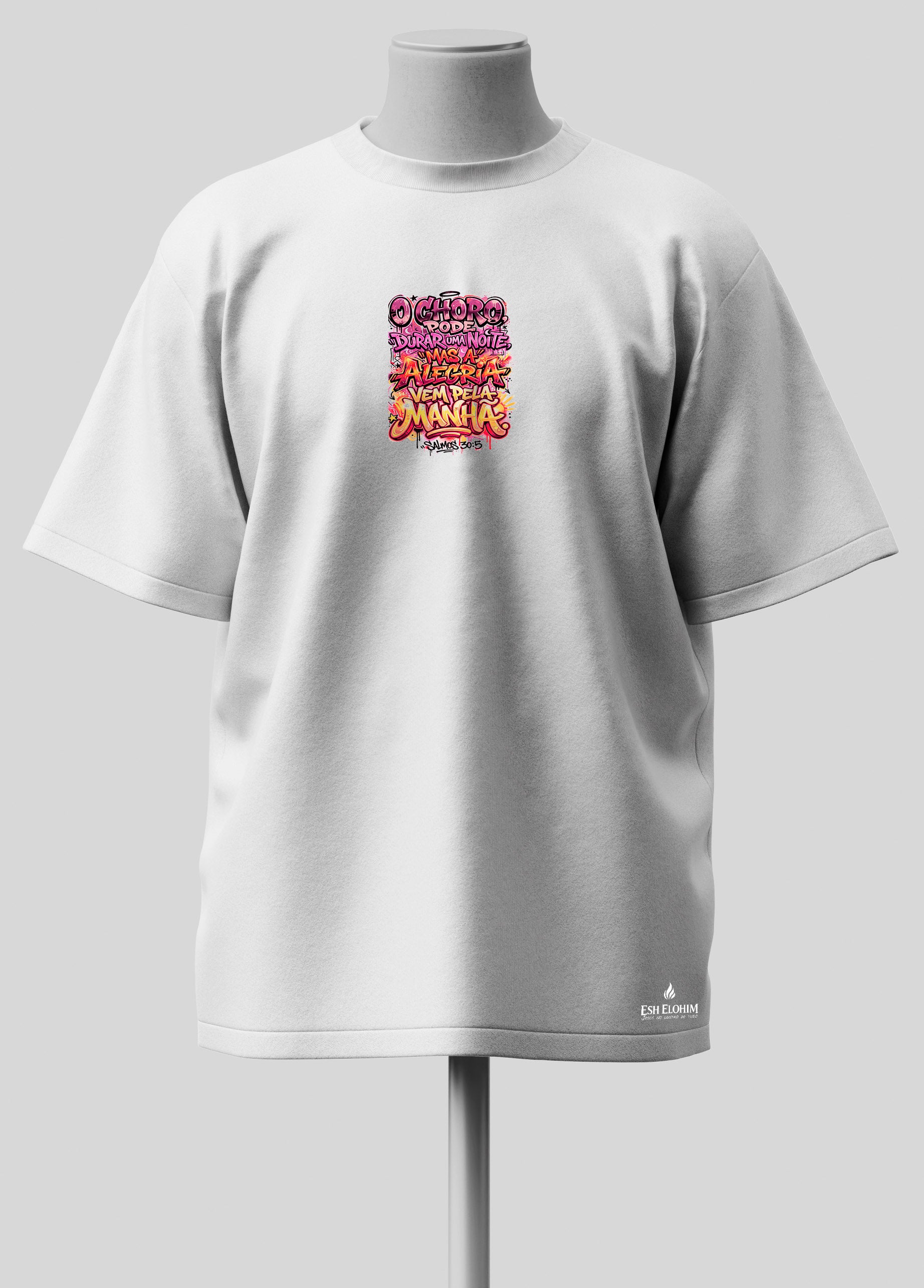 O Choro Pode Durar uma Noite - Oversized Branca Premium