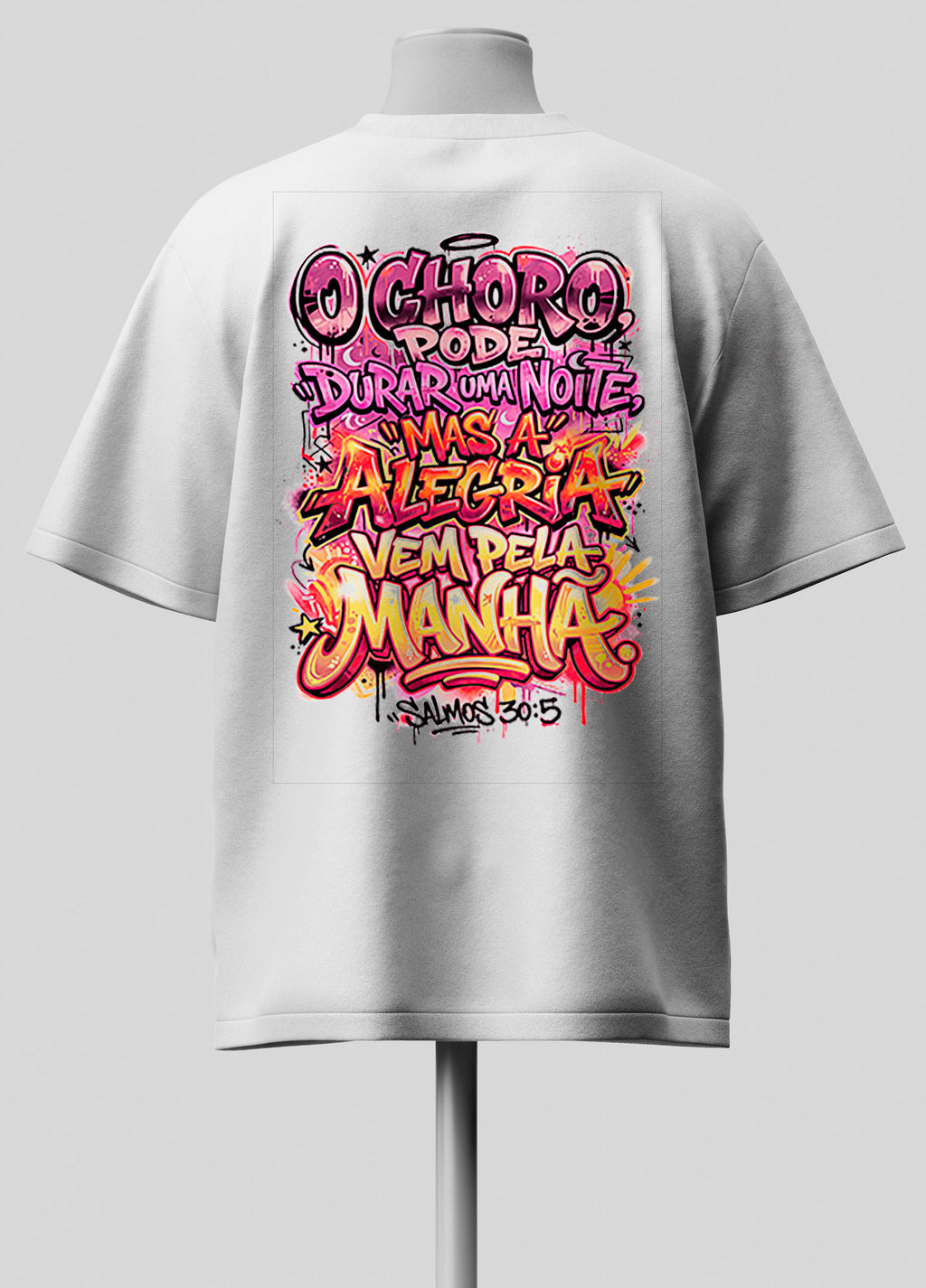 O Choro Pode Durar uma Noite - Oversized Branca Premium
